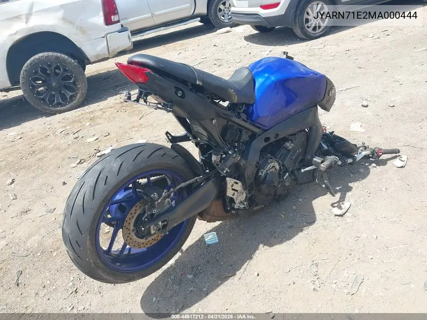 2021 Yamaha Mt09 VIN: JYARN71E2MA000444 Lot: 44917212