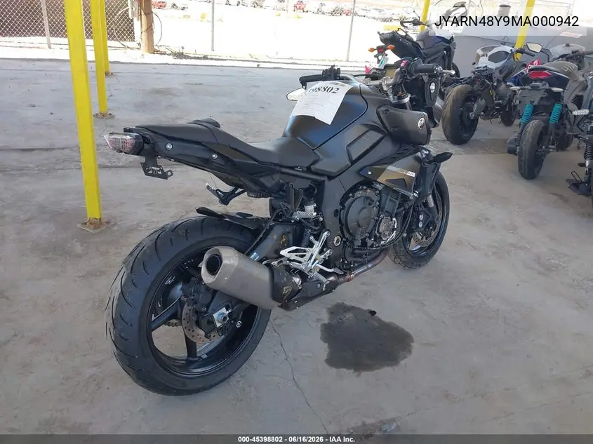 2021 Yamaha Mtn1000 C VIN: JYARN48Y9MA000942 Lot: 45398802