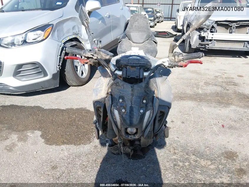 2021 Yamaha Mt07 VIN: JYARM32E3MA001080 Lot: 45534654