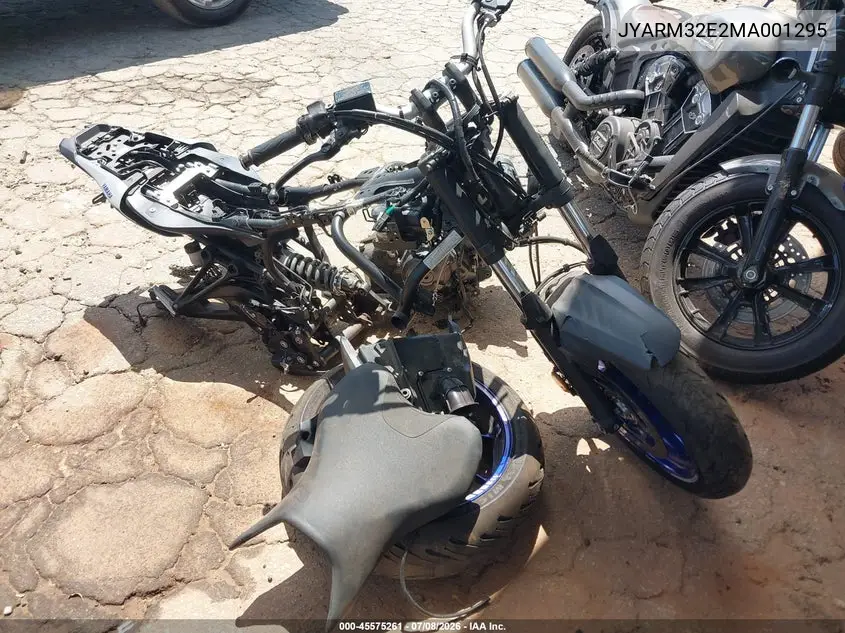 2021 Yamaha Mt07 VIN: JYARM32E2MA001295 Lot: 45575261