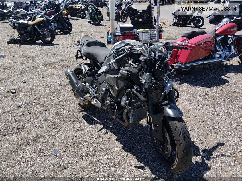2021 Yamaha Mtn1000 VIN: JYARN48E7MA003814 Lot: 45589209