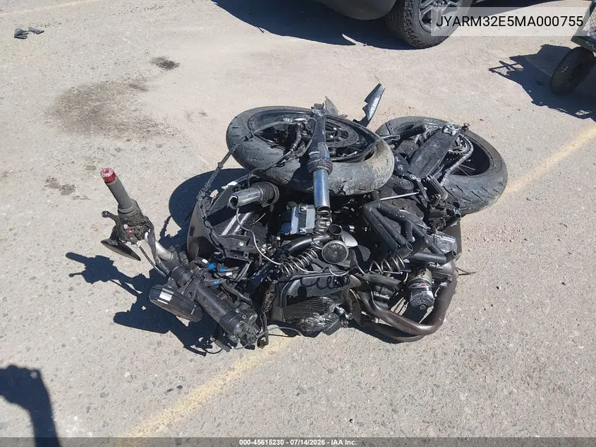2021 Yamaha Mt07 VIN: JYARM32E5MA000755 Lot: 45615230