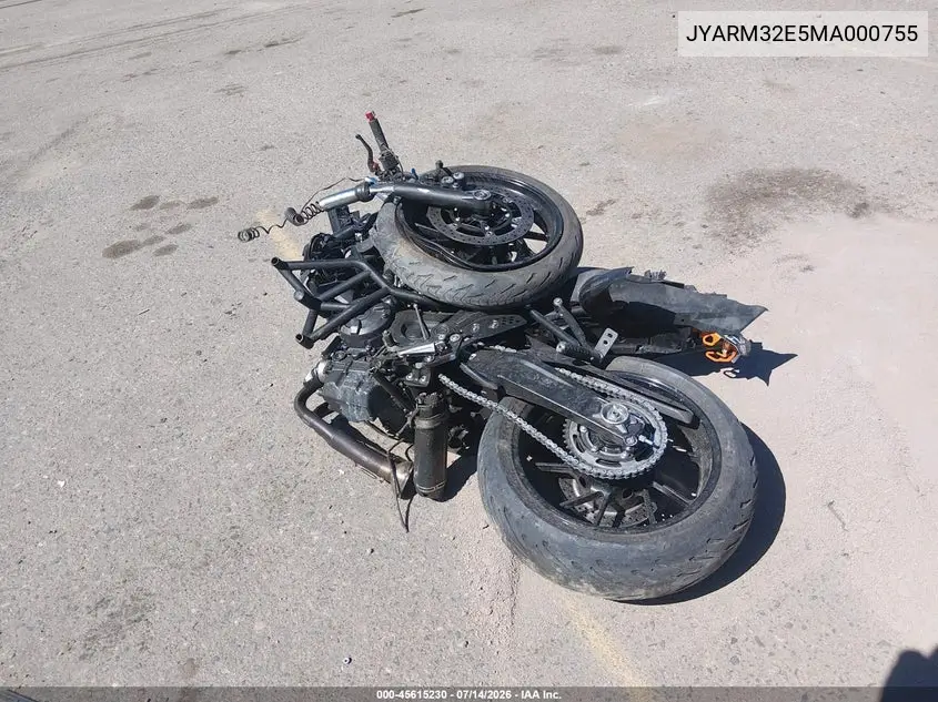 2021 Yamaha Mt07 VIN: JYARM32E5MA000755 Lot: 45615230