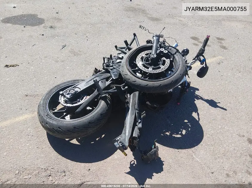 2021 Yamaha Mt07 VIN: JYARM32E5MA000755 Lot: 45615230