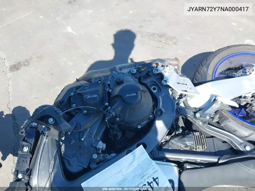 2022 Yamaha Mt09 Dc VIN: JYARN72Y7NA000417 Lot: 44567084