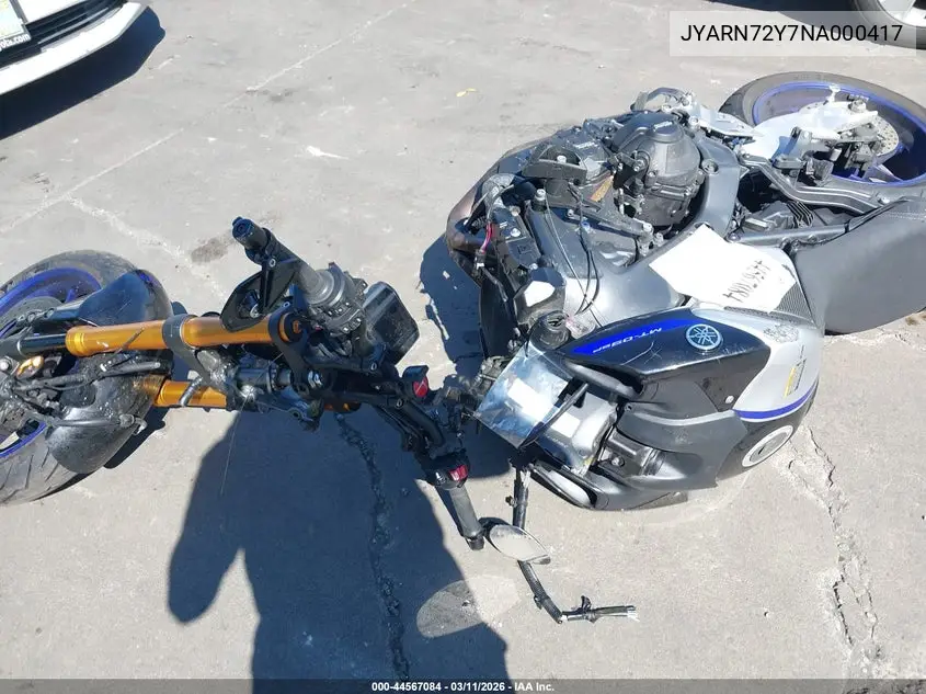 2022 Yamaha Mt09 Dc VIN: JYARN72Y7NA000417 Lot: 44567084