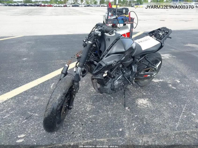 2022 Yamaha Mt07 VIN: JYARM32E9NA003370 Lot: 45025614