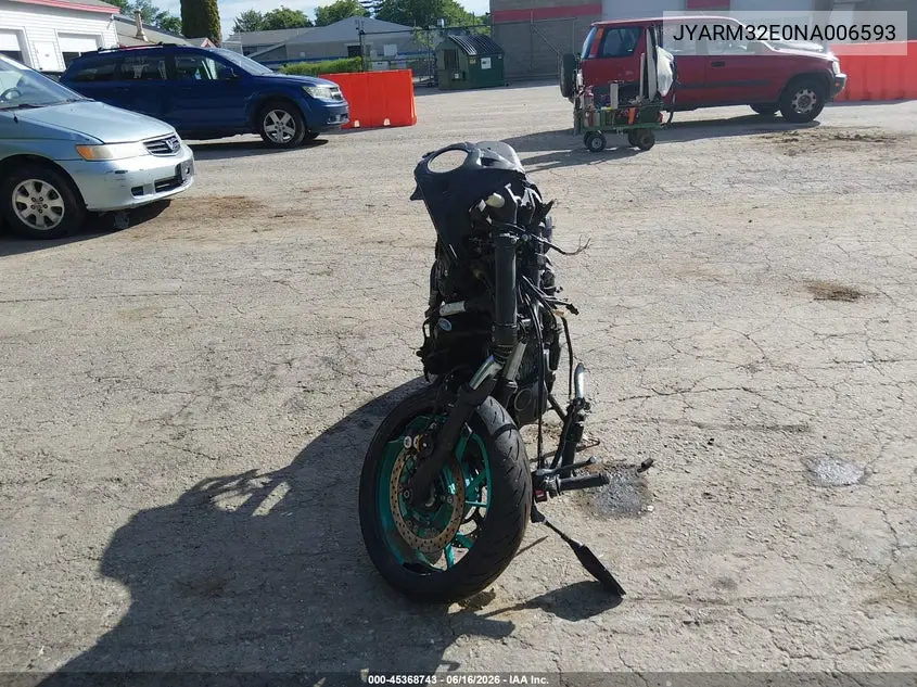 2022 Yamaha Mt07 VIN: JYARM32E0NA006593 Lot: 45368743