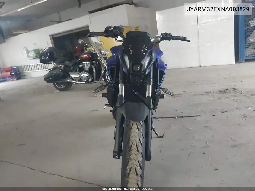 2022 Yamaha Mt07 VIN: JYARM32EXNA003829 Lot: 45405126