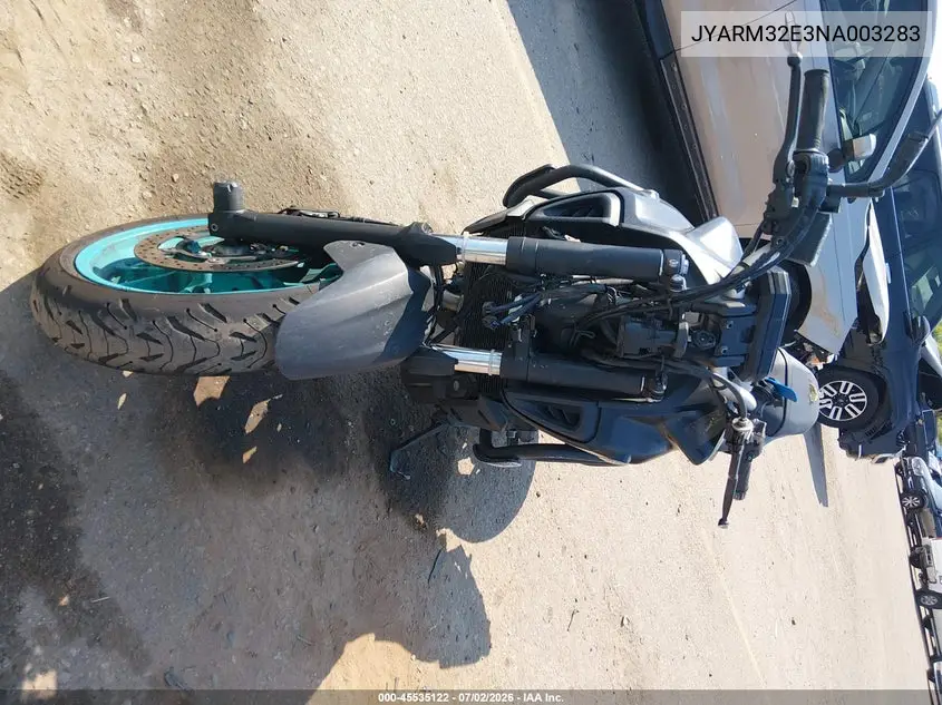 2022 Yamaha Mt07 VIN: JYARM32E3NA003283 Lot: 45535122