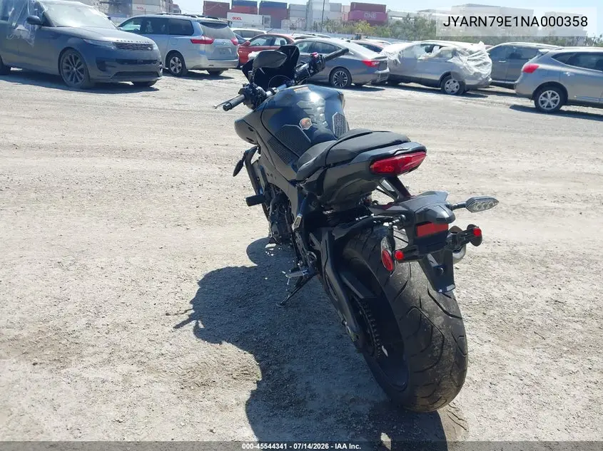 2022 Yamaha Mtn1000 VIN: JYARN79E1NA000358 Lot: 45671094