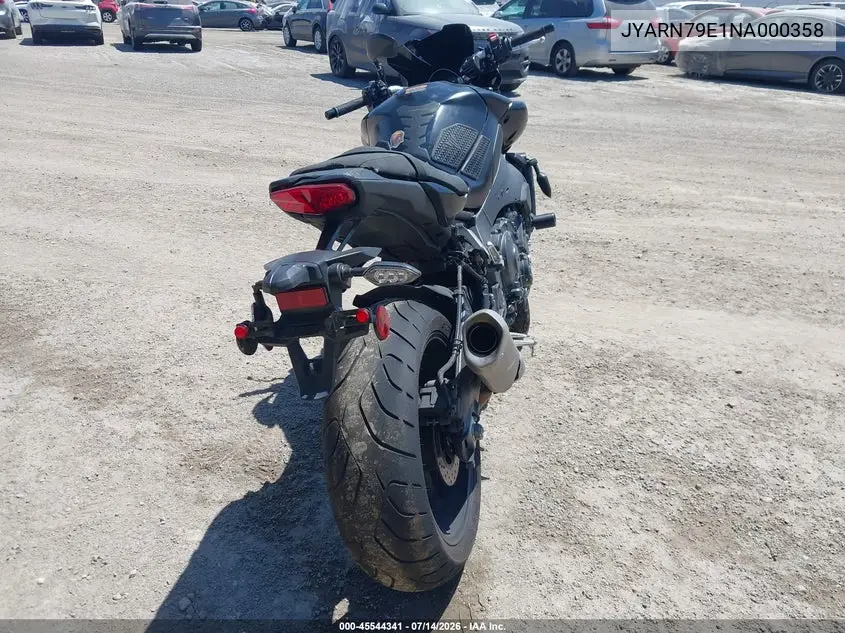 2022 Yamaha Mtn1000 VIN: JYARN79E1NA000358 Lot: 45671094