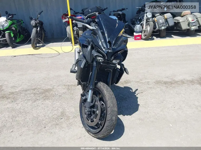 2022 Yamaha Mtn1000 VIN: JYARN79E1NA000358 Lot: 45671094