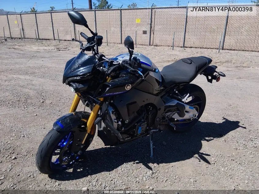 2023 Yamaha Mtn1000 Dc VIN: JYARN81Y4PA000398 Lot: 45360048