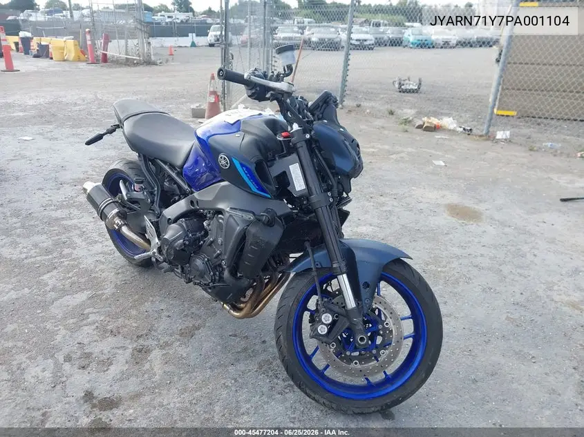 2023 Yamaha Mt09 C VIN: JYARN71Y7PA001104 Lot: 45477204