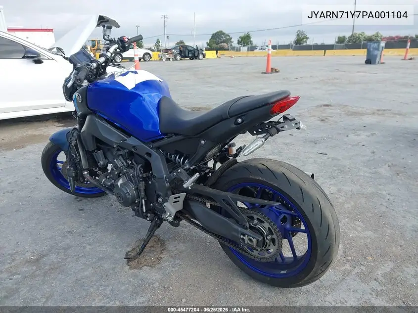 2023 Yamaha Mt09 C VIN: JYARN71Y7PA001104 Lot: 45477204