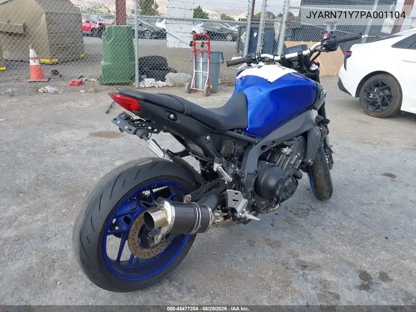 2023 Yamaha Mt09 C VIN: JYARN71Y7PA001104 Lot: 45477204