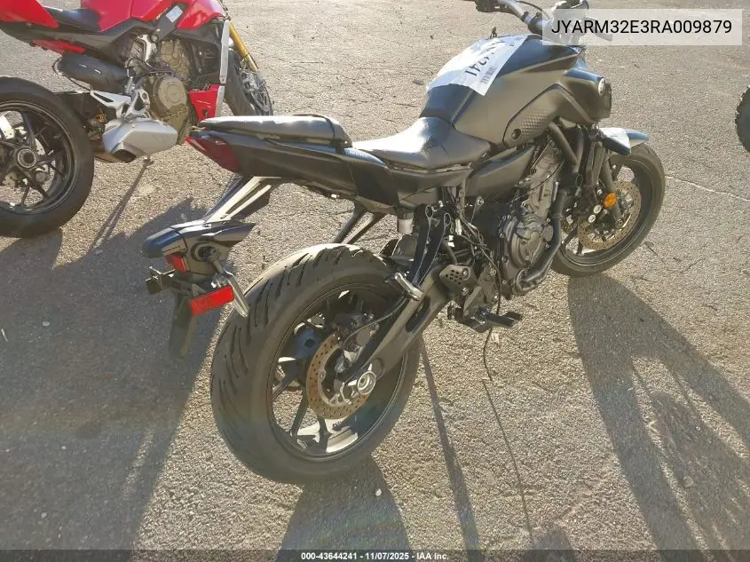 2024 Yamaha Mt07 VIN: JYARM32E3RA009879 Lot: 43644241