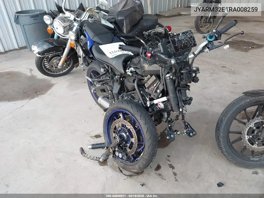 2024 Yamaha Mt07 VIN: JYARM32E1RA008259 Lot: 44886921