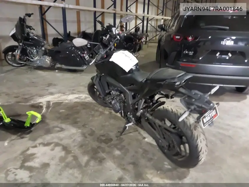 2024 Yamaha Mt09 VIN: JYARN94E7RA001846 Lot: 44956940