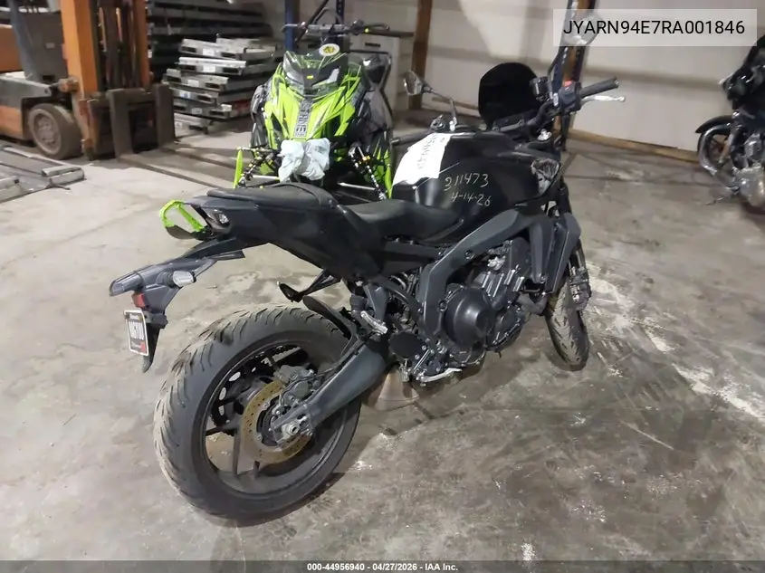 2024 Yamaha Mt09 VIN: JYARN94E7RA001846 Lot: 44956940