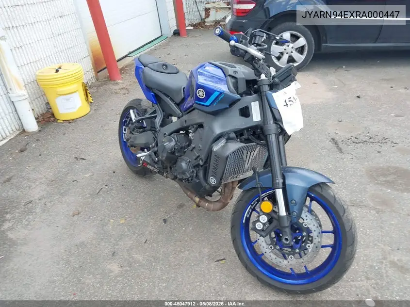2024 Yamaha Mt09 VIN: JYARN94EXRA000447 Lot: 45047912