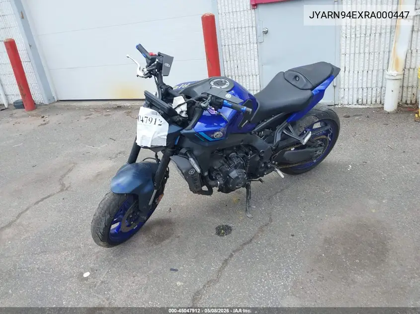 2024 Yamaha Mt09 VIN: JYARN94EXRA000447 Lot: 45047912