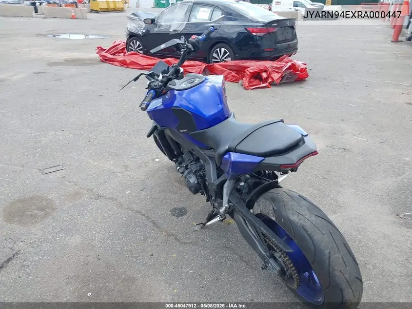 2024 Yamaha Mt09 VIN: JYARN94EXRA000447 Lot: 45047912