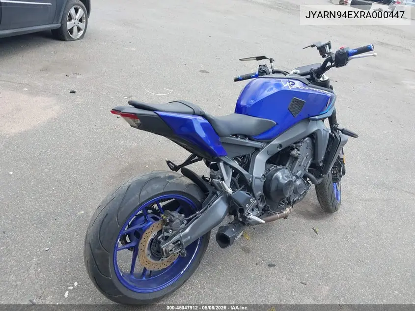 2024 Yamaha Mt09 VIN: JYARN94EXRA000447 Lot: 45047912