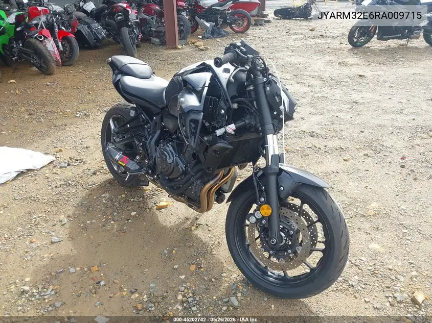 2024 Yamaha Mt07 VIN: JYARM32E6RA009715 Lot: 45202742