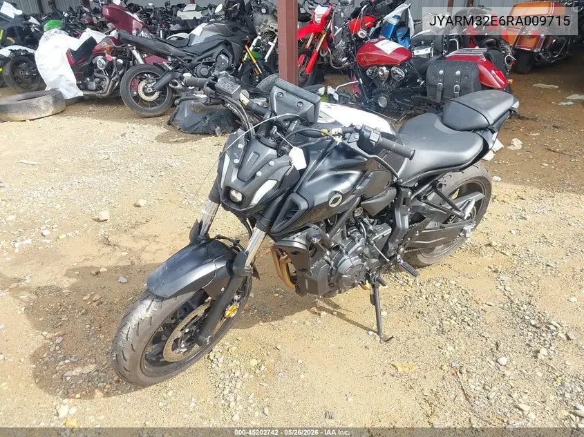 2024 Yamaha Mt07 VIN: JYARM32E6RA009715 Lot: 45202742