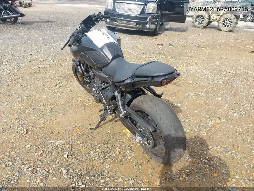 2024 Yamaha Mt07 VIN: JYARM32E6RA009715 Lot: 45202742