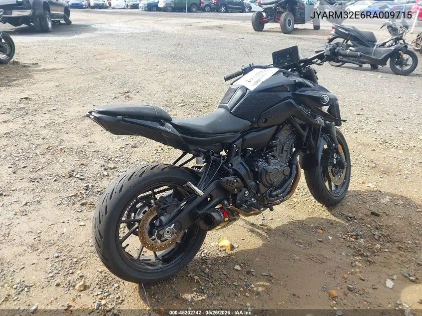 2024 Yamaha Mt07 VIN: JYARM32E6RA009715 Lot: 45202742