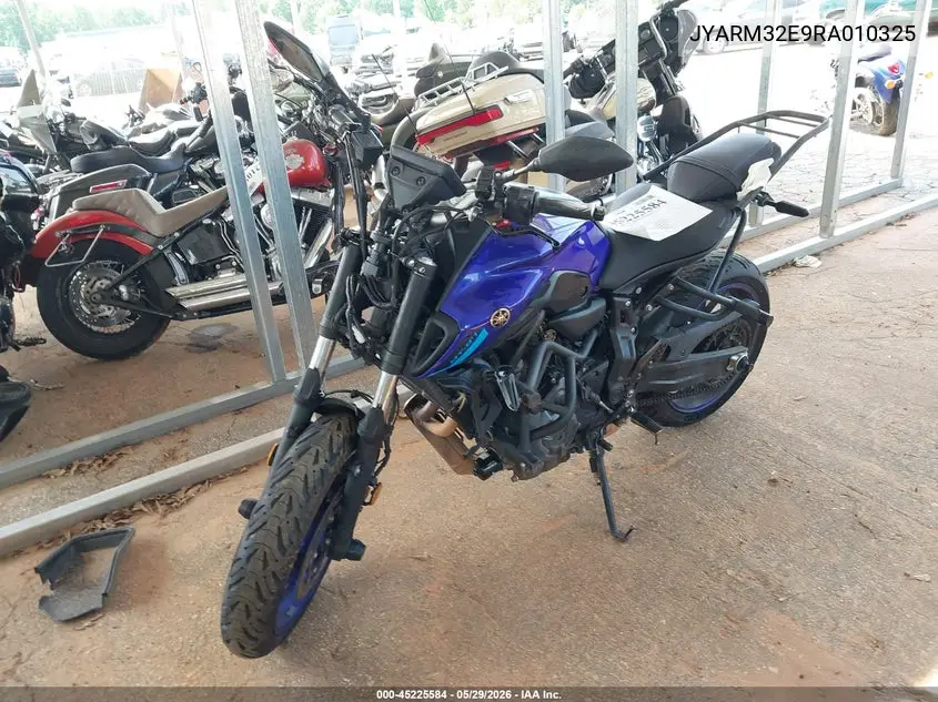 2024 Yamaha Mt07 VIN: JYARM32E9RA010325 Lot: 45225584