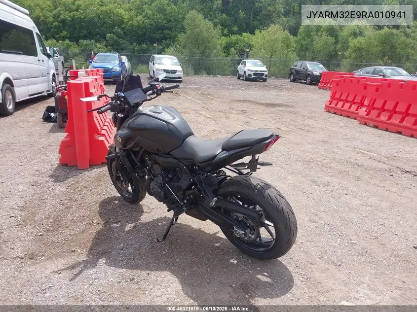 2024 Yamaha Mt07 VIN: JYARM32E9RA010941 Lot: 45321819