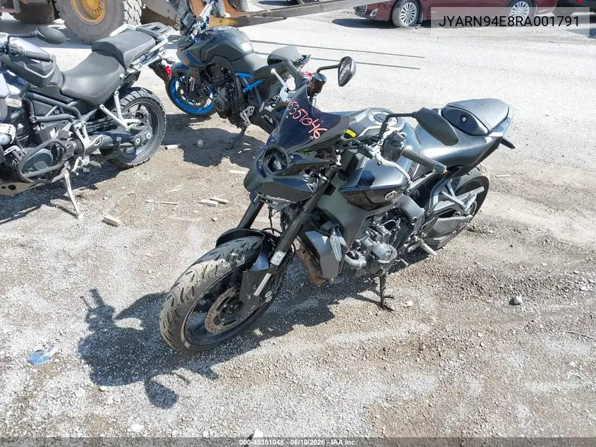2024 Yamaha Mt09 VIN: JYARN94E8RA001791 Lot: 45351046