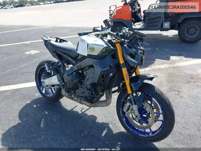 2024 Yamaha Mt09 Sp VIN: JYARN95E3RA000546 Lot: 45405967