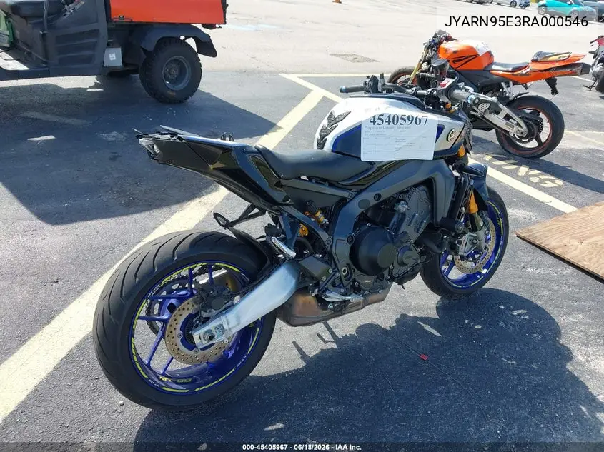 2024 Yamaha Mt09 Sp VIN: JYARN95E3RA000546 Lot: 45405967