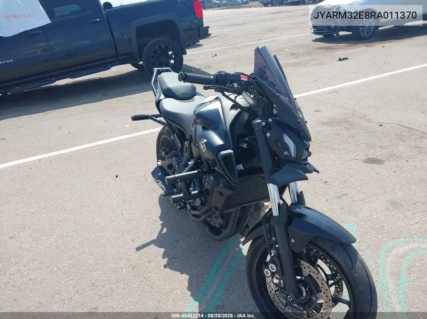 2024 Yamaha Mt07 VIN: JYARM32E8RA011370 Lot: 45483214