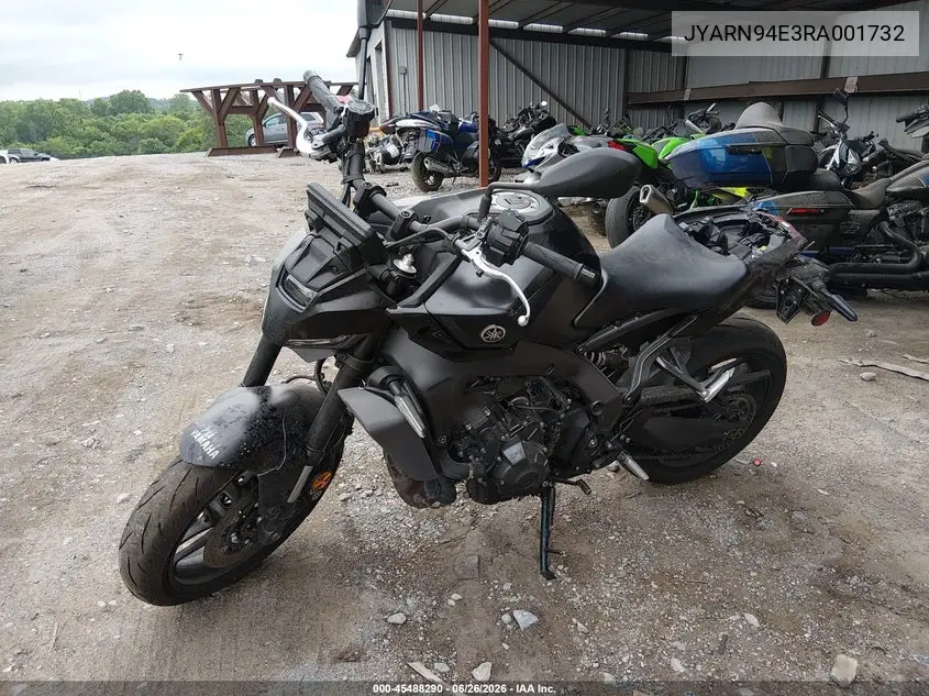 2024 Yamaha Mt09 VIN: JYARN94E3RA001732 Lot: 45488290