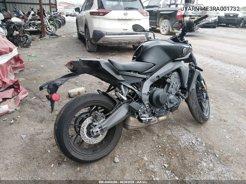2024 Yamaha Mt09 VIN: JYARN94E3RA001732 Lot: 45488290