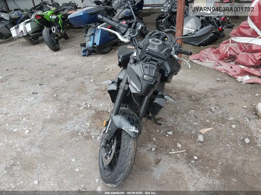 2024 Yamaha Mt09 VIN: JYARN94E3RA001732 Lot: 45488290