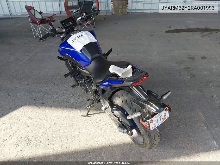 2024 Yamaha Mt07 C VIN: JYARM32Y2RA001993 Lot: 45500881