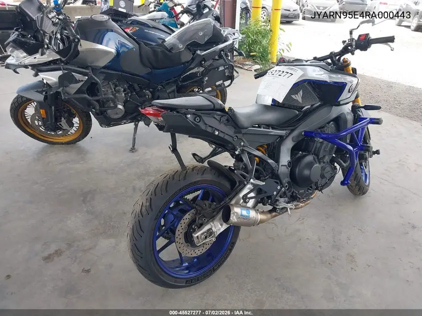 2024 Yamaha Mt09 Sp VIN: JYARN95E4RA000443 Lot: 45527277