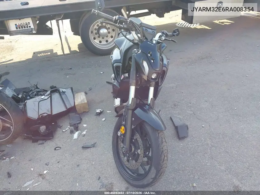 2024 Yamaha Mt07 VIN: JYARM32E6RA008354 Lot: 45592453