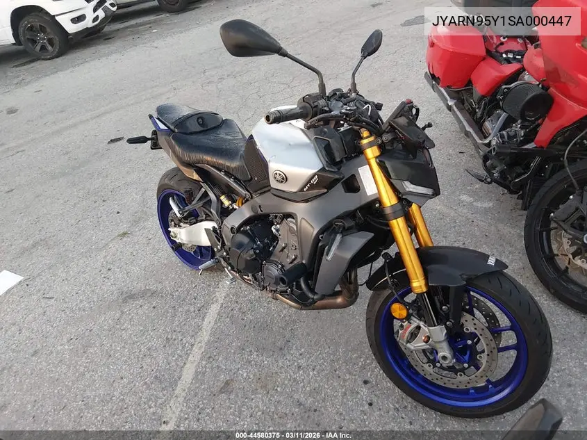 2025 Yamaha Mt09 Sp VIN: JYARN95Y1SA000447 Lot: 44580375