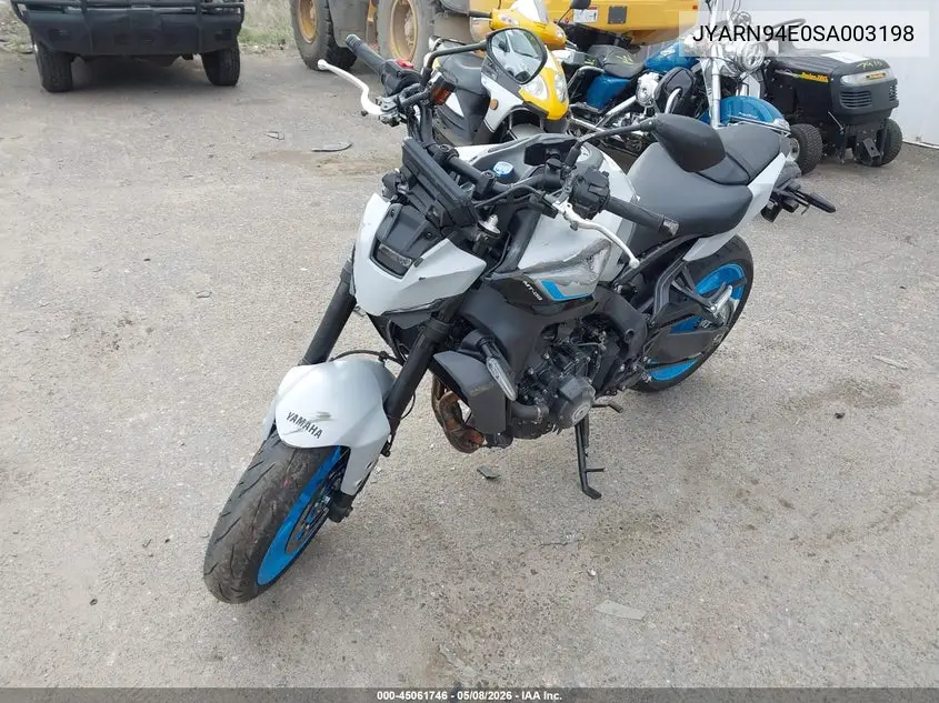 2025 Yamaha Mt09 VIN: JYARN94E0SA003198 Lot: 45061746
