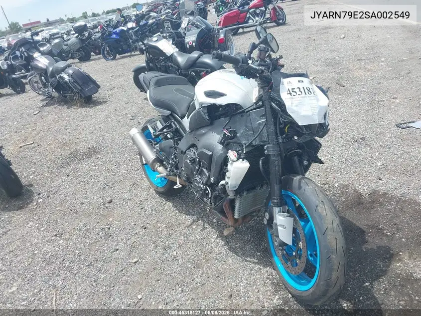 2025 Yamaha Mtn1000 VIN: JYARN79E2SA002549 Lot: 45318127