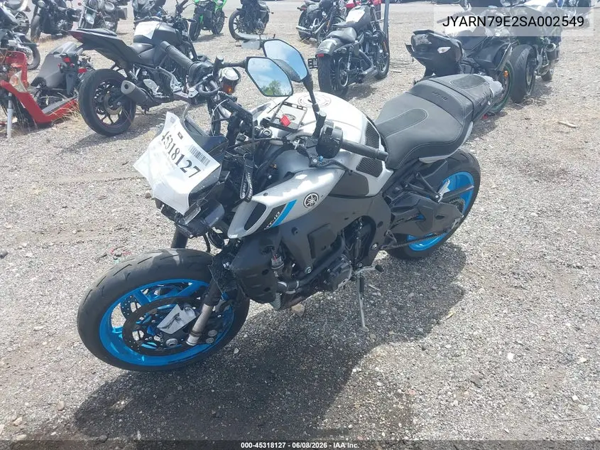 2025 Yamaha Mtn1000 VIN: JYARN79E2SA002549 Lot: 45318127