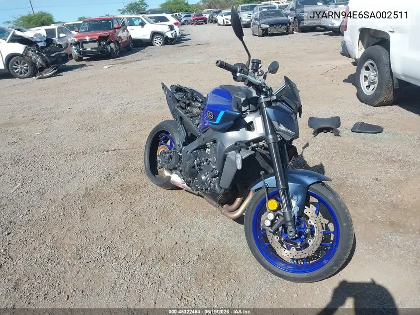 2025 Yamaha Mt09 VIN: JYARN94E6SA002511 Lot: 45322464